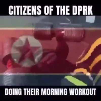The poor citizens of the DPRK being forced to push the train. When will the evils of communism end? 😭😭😭