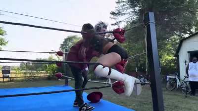 Kate gets the shattered dreams and then choked by her male opponent