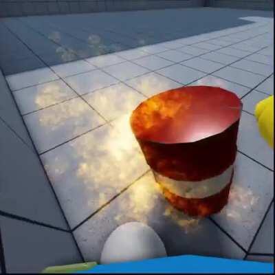 Gotta be careful with those explosive barrels!