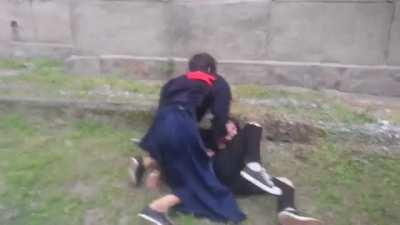 Guy challenges a Kendo practitioner to a spar without armor