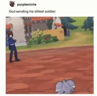 Hes a silly little fella for sure