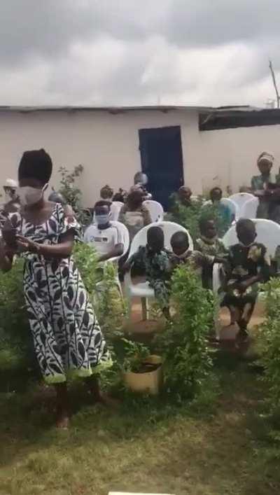 GURU PURNIMA celebrations in Benin, WEST AFRICA, 05/07/20. BEAUTIFUL, HINDUISM IN AFRICA.