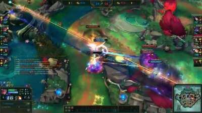 Got permanently chained to Lucian after the sled exploded. Probably the funniest game of my life.