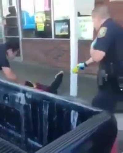 A man under the influence of the flakka “Zombie Drug”