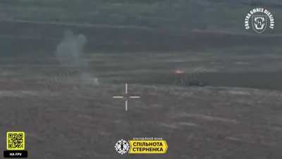 A russian soldier was occupied with his phone and didnt notice the Ukrainian FPV. October 2025.