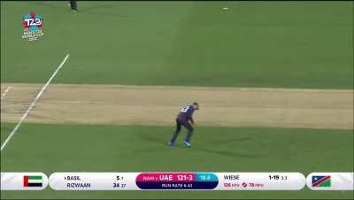 Rizwaan and Basil of UAE Cricket at the T20 World Cup planning their strategies in Malayalam!