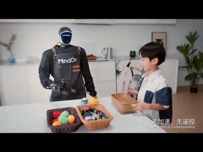 Shenzhen MindOn Robotics is testing their new hardware and software on the Unitree G1 humanoid robot with the goal of learning human-like household chores like watering plants, moving packages, tidying up, etc. This is still a proof of concept rather than