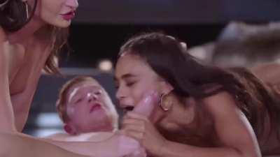 Emily and Scarlit are no sore winners playing card games