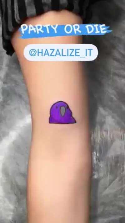 My wife tattooed 10 people for the greatest memes of all time. I present to you Tattoo Cult of the Party Parrot!