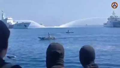 This morning (Dec. 9), the China Coast Guard fired water cannons at a Bureau of Fisheries and Aquatic Resources vessel near Panatag (Scarborough) Shoal. Water cannons were fired at least eight times.