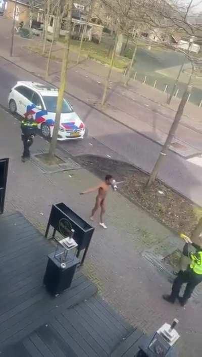 Taser very close to genitals