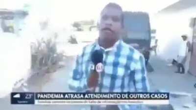 reporter e poucas