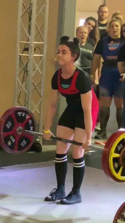 Does this count? 357lbs @ 123 BW