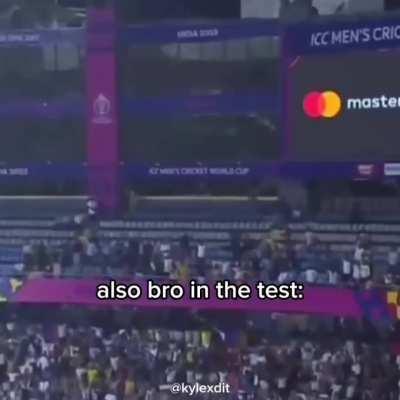 Also bro in the test