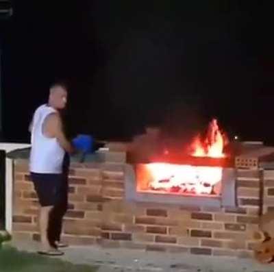 don't mind me I'm just going to put out this fire