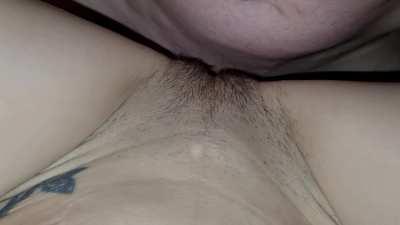 amateur couple enjoys the way the his dick flicks her front