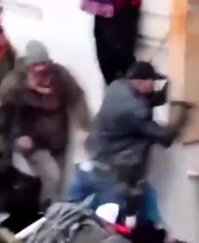 Video showing terrorists savagely beating Capitol Hill Officer Sicknick to death. He was an ardent Trump supporter.