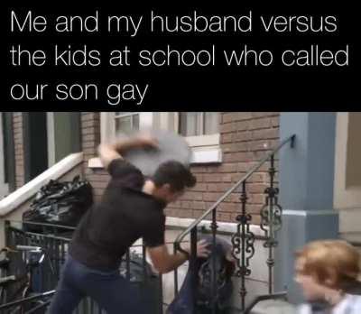 “What did you say about my son?”