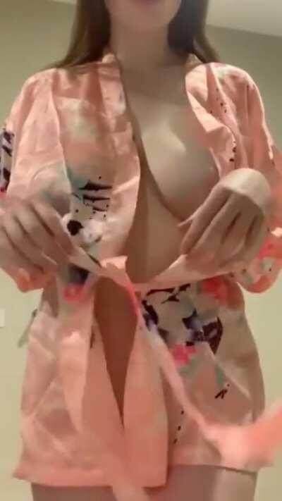 Great tits girl strips