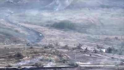 Short clip showing the scale of Russian armored attack on Avdiivka on Oct 10th, 2023.