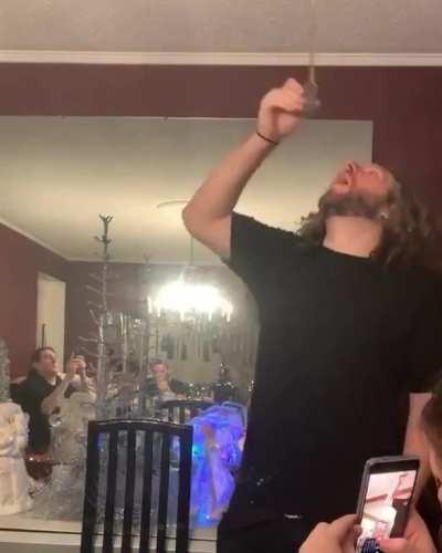 Cameraman on lower right missed the whole action.