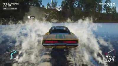 [FORZA HORIZON 4] This time the correct car. Half-Life 2 Episode 2 car racing in the forest, Sweeping Sector playing at the back. Result is sweet!