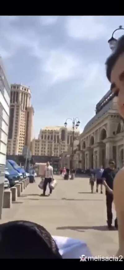 Slim and Stacked nude in public