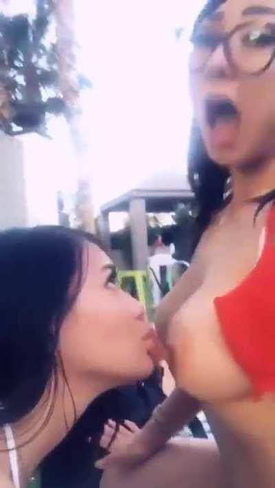 Huge Natural Tits Lesbian