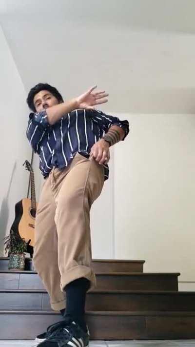 Dancing the anxiety away.