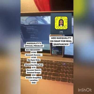 hit @naequality on snap to order any hacks for social media like account access, account recovery, my eyes only hacks & more! Group Link In Comments below