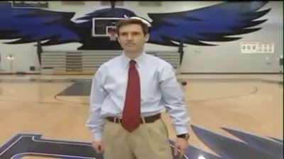 Reporter makes amazing half court shot