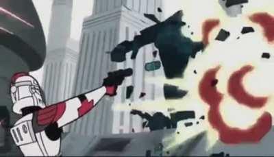 Accurate representation of me holding back the ladies after they figure out the size of my LEGO Star Wars collection