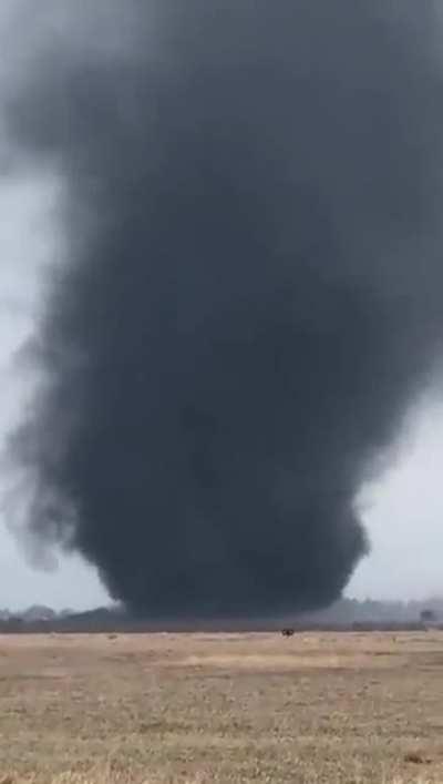 Filmaron un remolino de polvo y cenizas en Salta