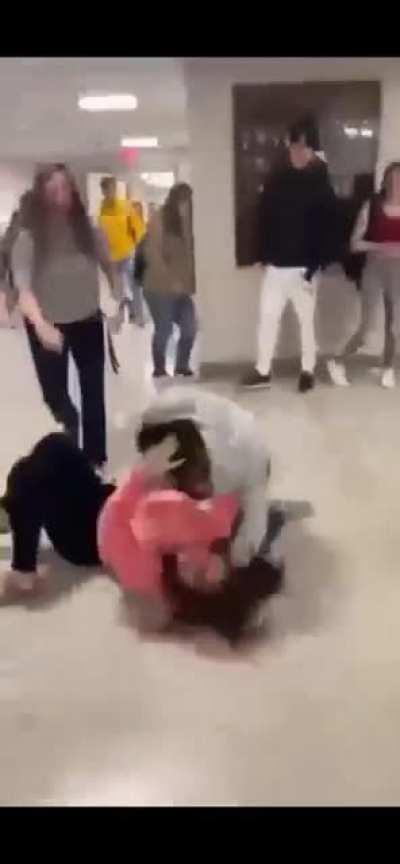 Girl gets beat up for saying the n- word 😂