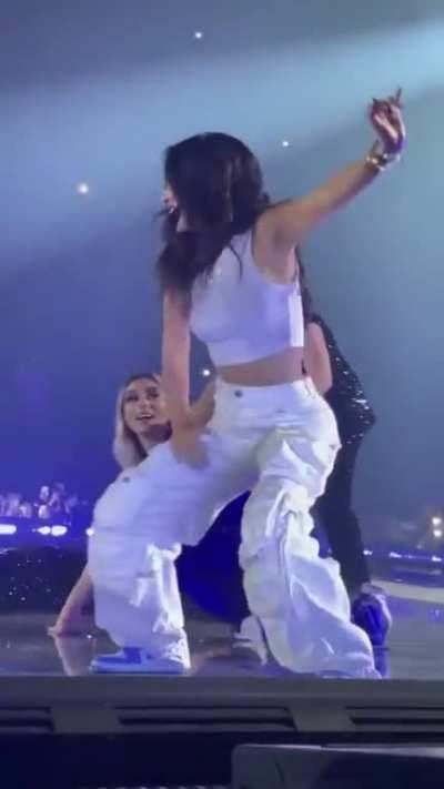 Becky twerking on stage last night