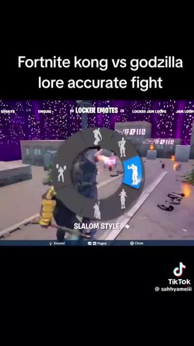 Lore accurate Godzilla vs Kong fight