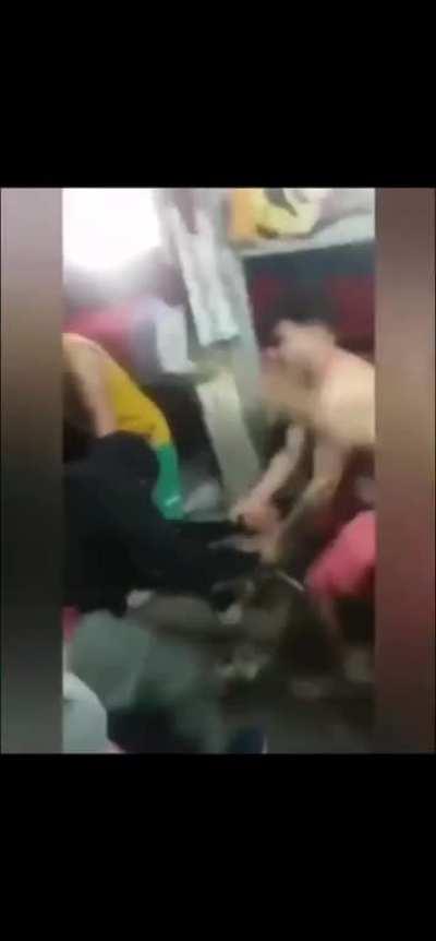 Man gets beaten in jail because he kidnapped his ex wife and son