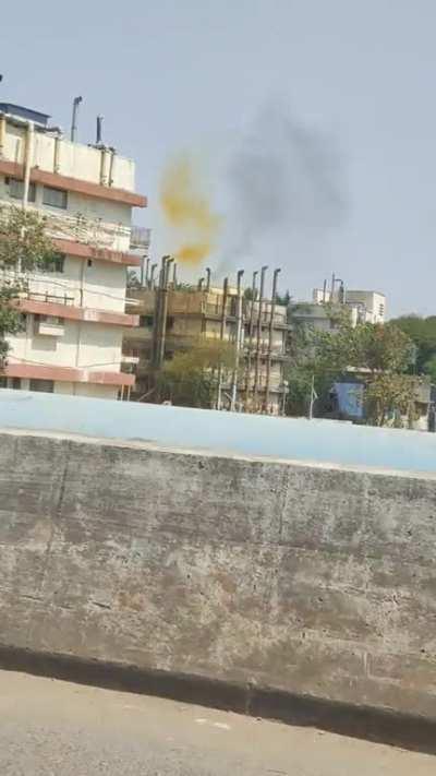 Spotted chemicals being let out in Andheri East.