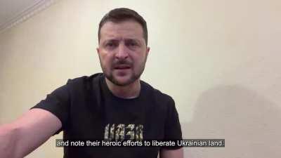 President Zelensky's Latest Address. 07/10/22. Duration 4m54. English Subtitles.