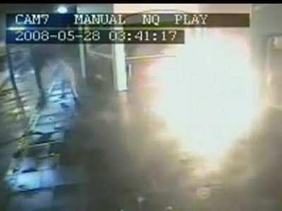 WCGW trying to throw a molotov cocktail at a pub.