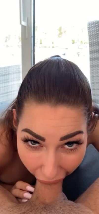 deep throat + eye contact