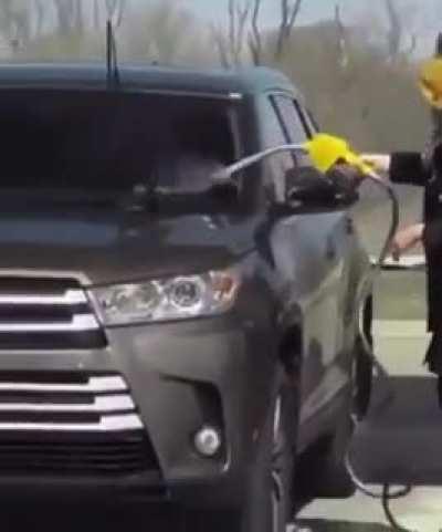 This bitch made my eyes squint