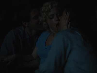 Ana De Armas getting fingered in a threesome from Blonde (2022)