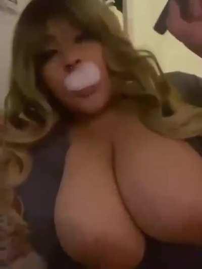 Big ass knockers and a pretty face