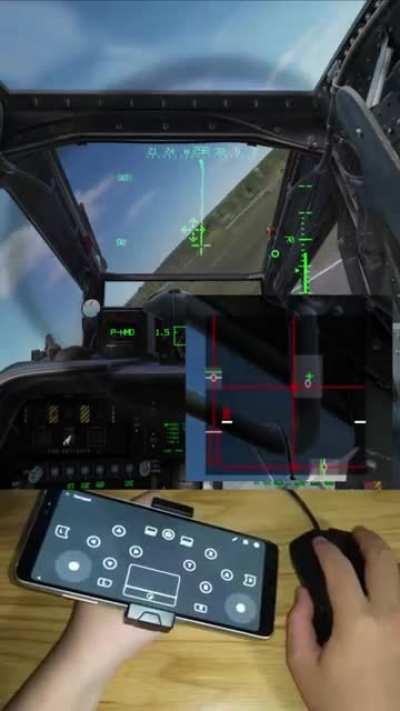 When you want to fly with flight stick and rudder but you're too poor for the real thing