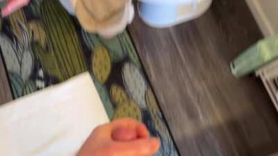 He surprised me with a full load right to the face while I was sitting on the toilet