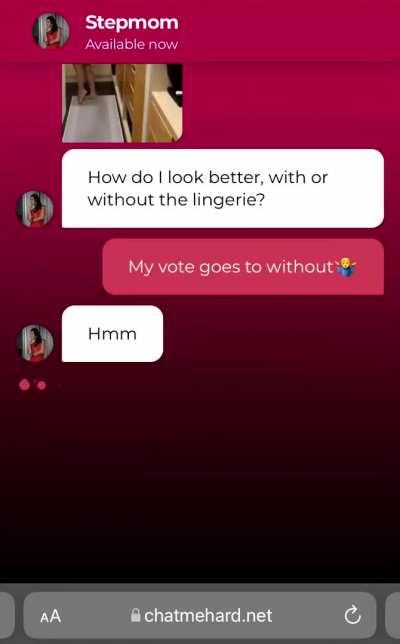 Step mom goes naughty while texting