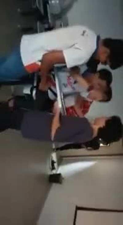 the boys singing happy together