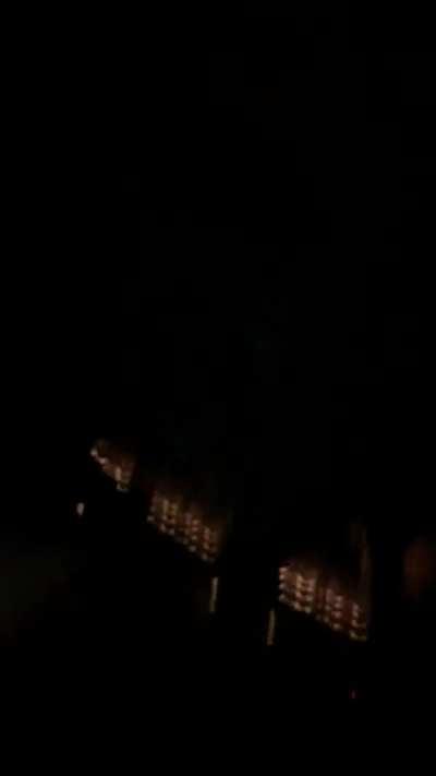 View from inside the parachute pit