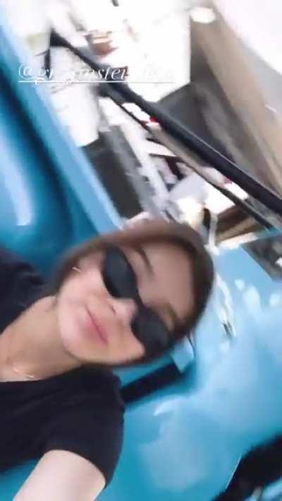 hanging with her brother